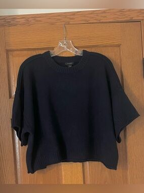 Halogen Short-Sleeve Crewneck Sweater Sz M